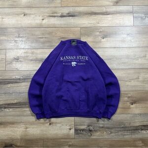 Vintage 90s Kansas State Made in USA Crewneck Sweatshirt